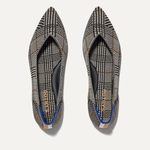 Rothy's The Point II in Black Glen Plaid